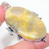 Bumblebee Jasper Handmade 925 Sterling Silver Gift Pendant 2.76" o5A99