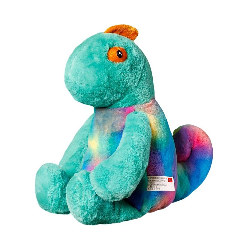 Милая плюшевая игрушка-хамелеон, меняющая цвет, длинношерстная набивная кукла-ящерица, оптовый подарок, украшение