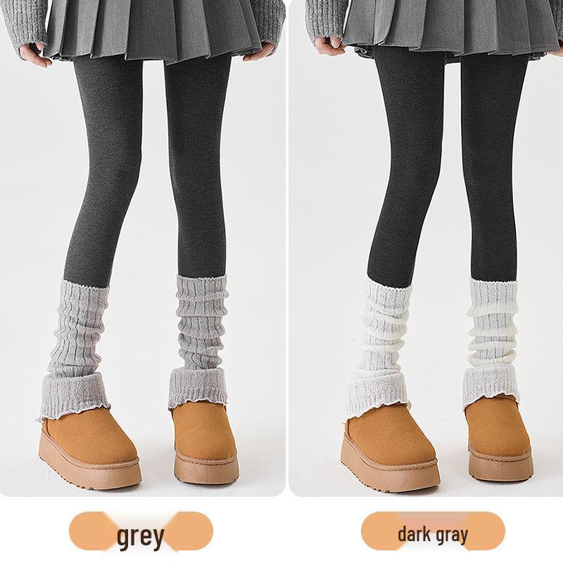 JIAZINI Женские серые микрокомпрессионные утягивающие леггинсы - на флисовой подкладке, не скользят, идеально подходят для весны и осени/зимы.