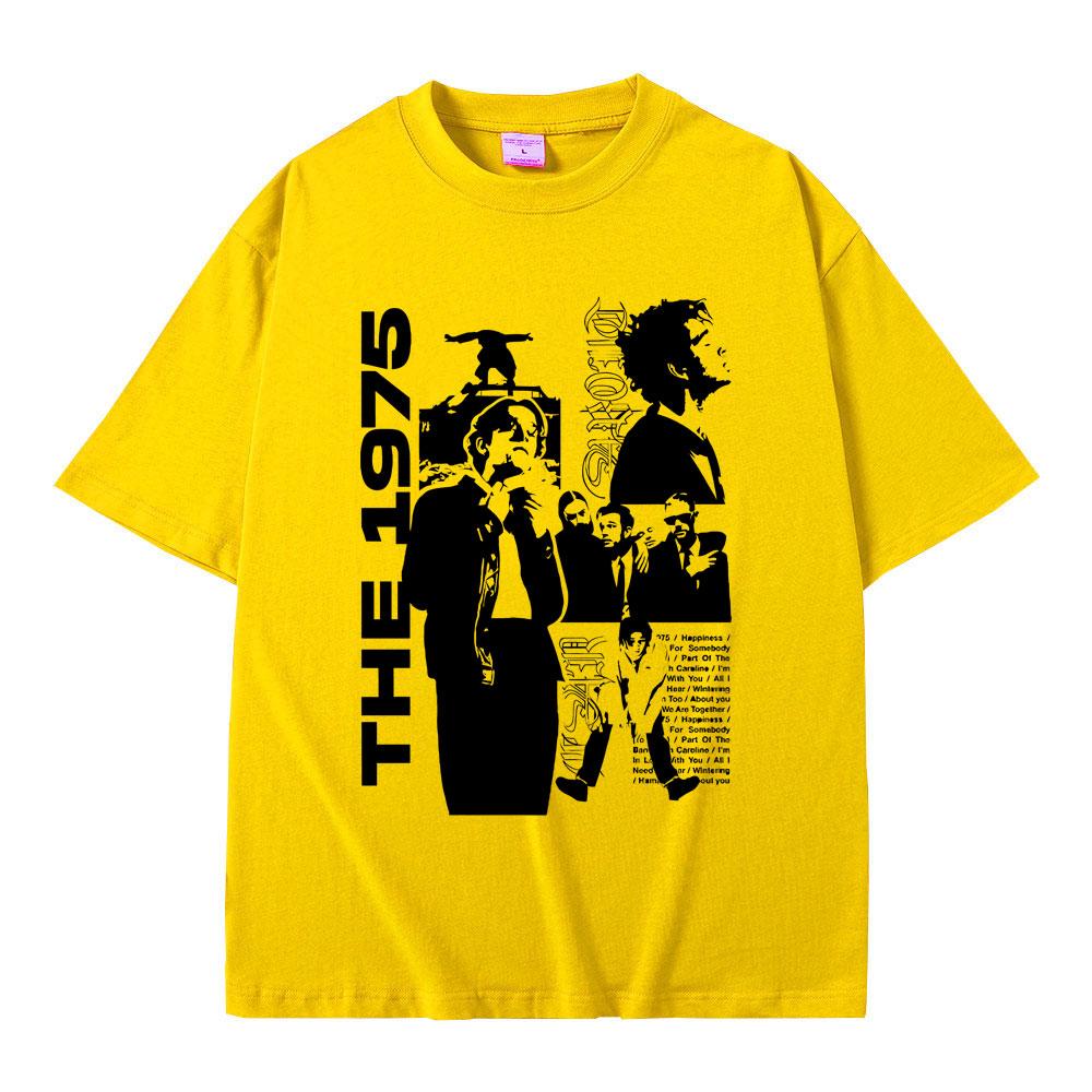 Рок-группа The 1975 Being Funny in A Foreign Language Принт Футболка Футболки с графикой Мэтти Хили Инди Альтернативная Мода Футболка