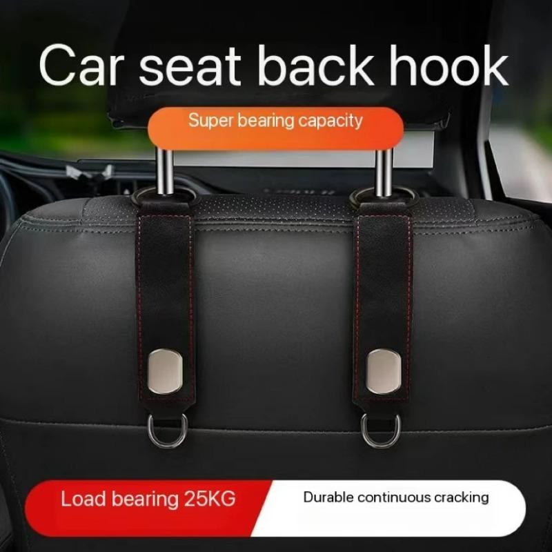 Крючок для подголовника автомобильного сиденья, универсальный скрытый автомобильный крючок, замшевые металлические крючки для подвешивания, вешалка для спинки внутреннего сиденья, крючок, аксессуары