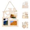 Fashion Art DIY Paint  Wooden Photo Frame Heart Shape Picture Holder Love  Rahmen