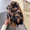 Fashion Scarf Animal Leopard Pashmina Shawls Lady Wraps Cashmere Bufanda Female Scarves Winter Warm Blanket Thick Stoles