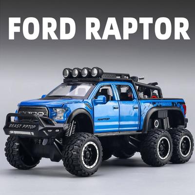 AAANW1 1:28 Форд Раптор F150 Внедорожный Пикап Металлический Литой Модель Автомобиля Декор для Рабочего Стола Компьютера Коллекционный Предмет Хобби Подарок
