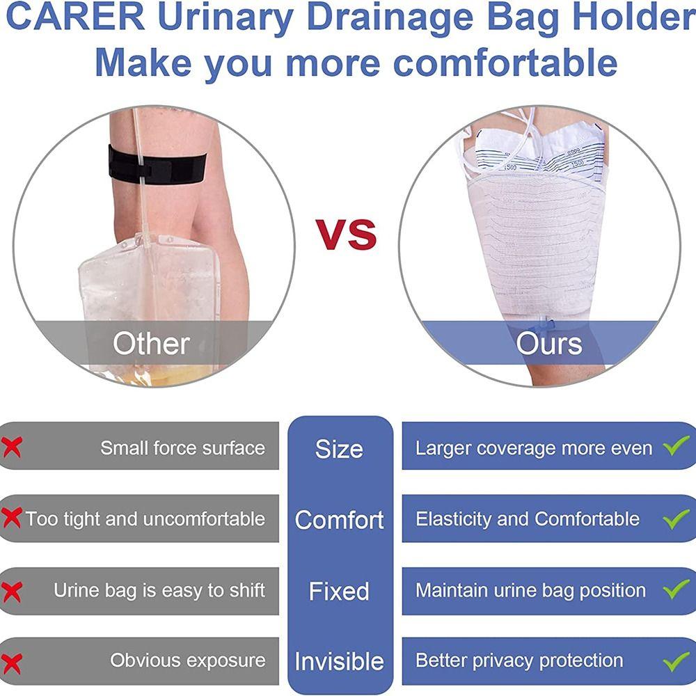 Catheter Sleeve Catheter Bag Holder Washable Drainage Bag Cover Urinary Band Support Incontinence