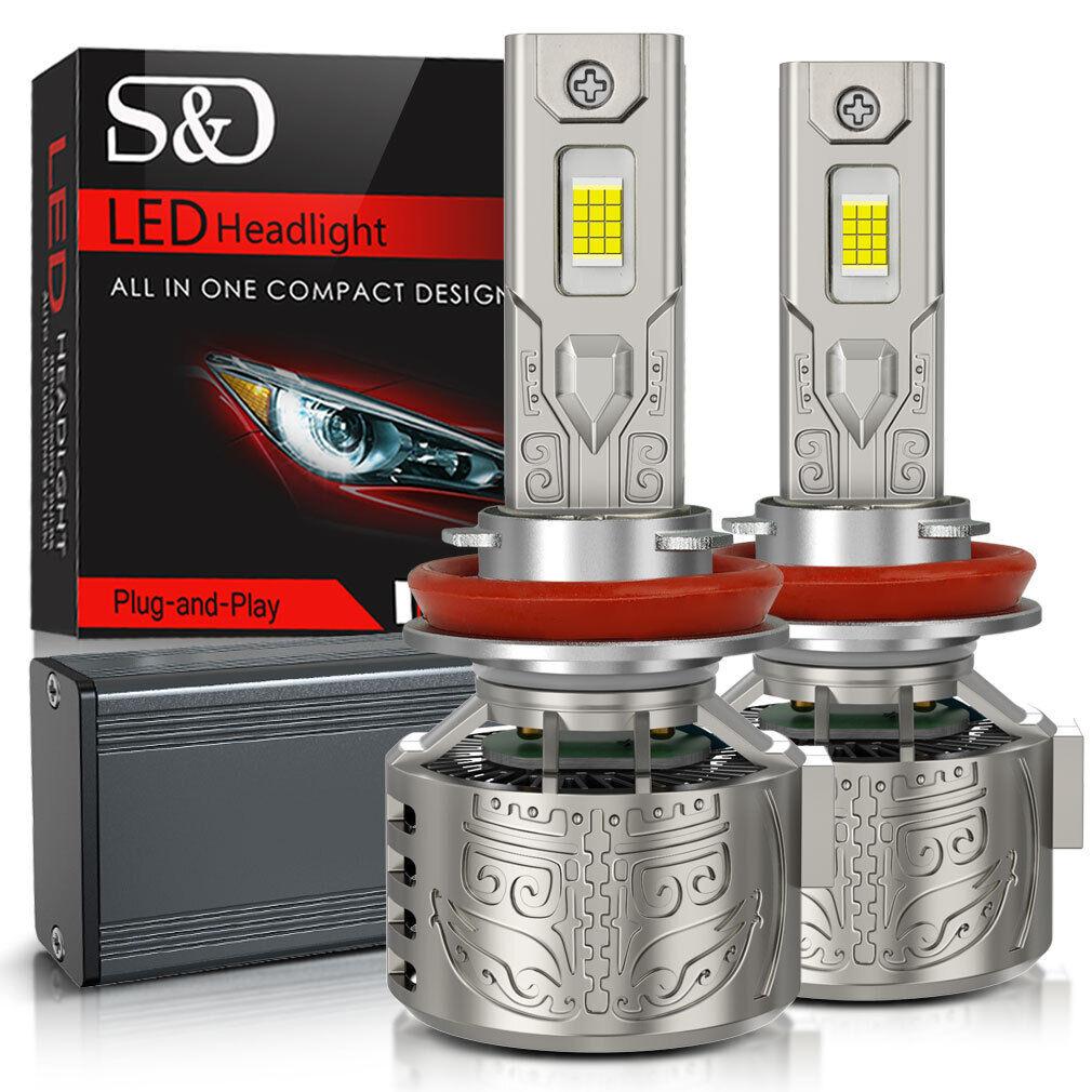 2 шт. светодиодные лампы H7 H4 для фар 6000K H1 H3 H8 H11 Led 9005 HB3 9006 HB4, автомобильная лампа 130 Вт 80000 лм 9012 Hir2, мощная фара Canbus 24SMD CSP Chips