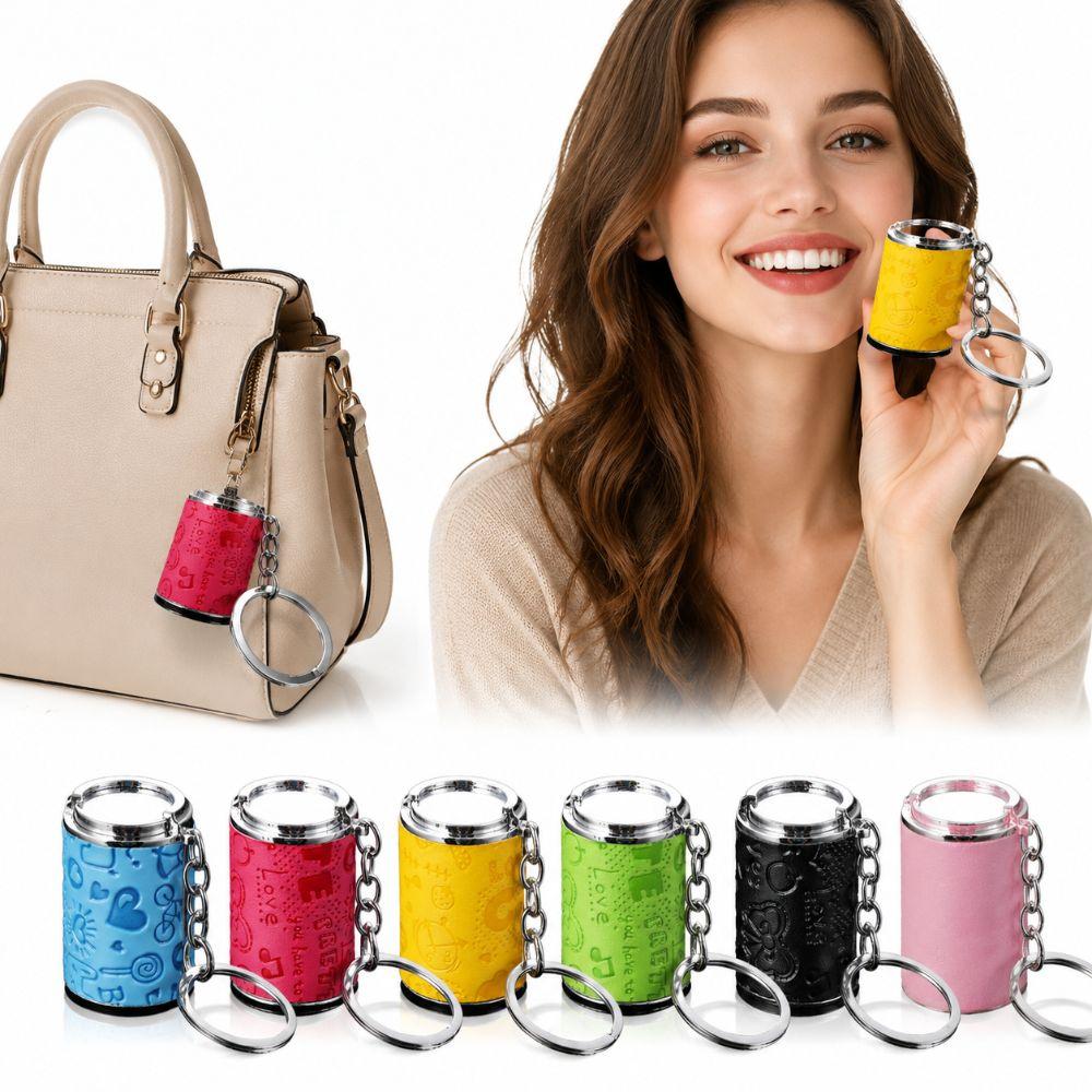 with Snap Closure Coin-holding Jar Keychain Press-type Coin Holder for Supermarket Cashier