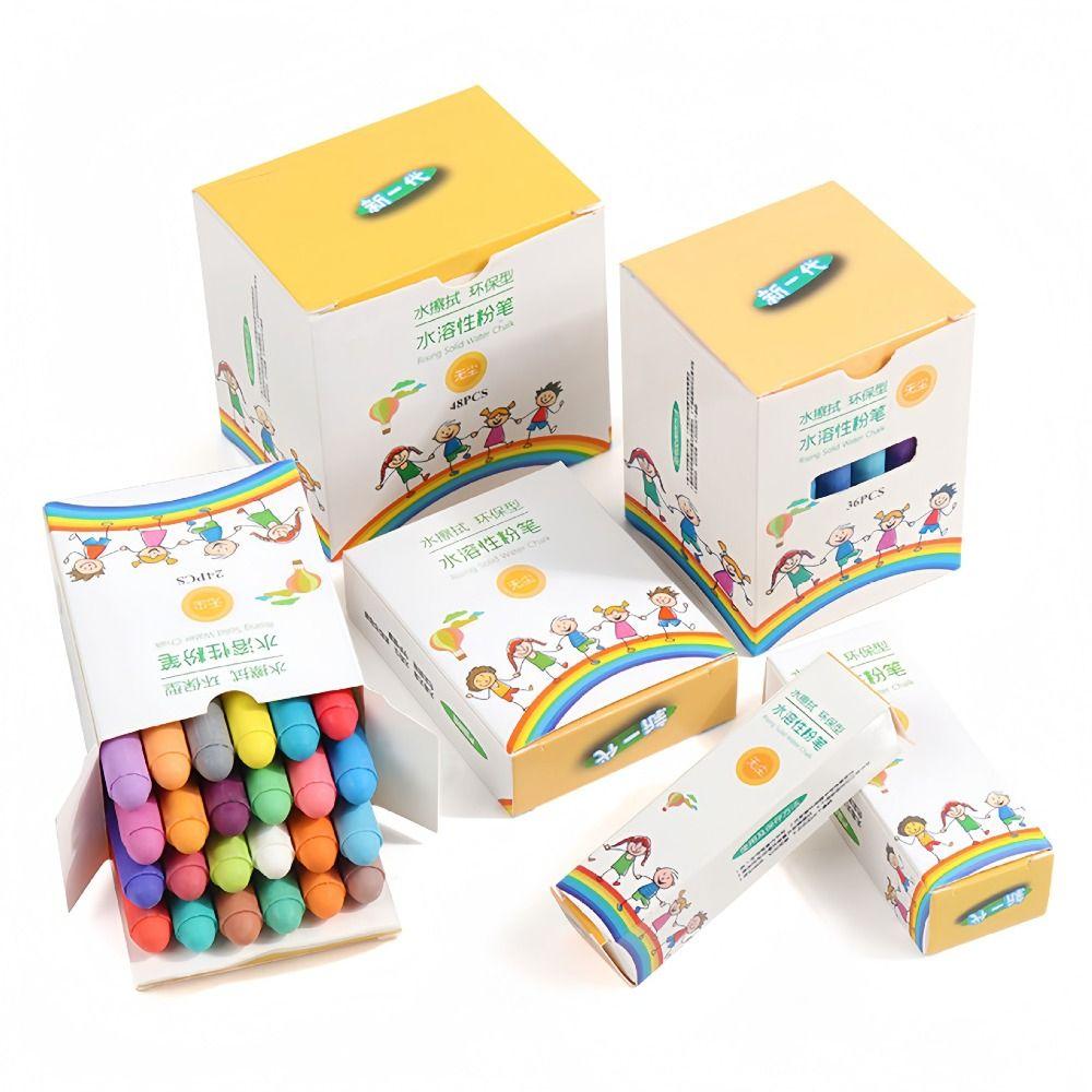 Стираемый Водорастворимый Меловой Цветной Инструмент для Письма на Доске Мел без Пыли Студенты Учителя