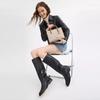 Coach Maggie Small Tote Bag In Blocked Signature Canvas Gold Walnut Tan
