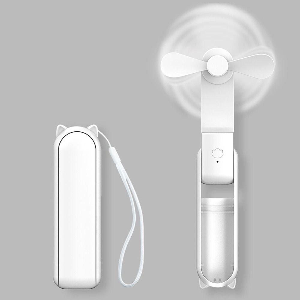 Карманный складной вентилятор с USB-зарядкой, регулируемые скорости, сильный ветер, ручной мини-вентилятор, многофункциональный вентилятор для охлаждения воздуха