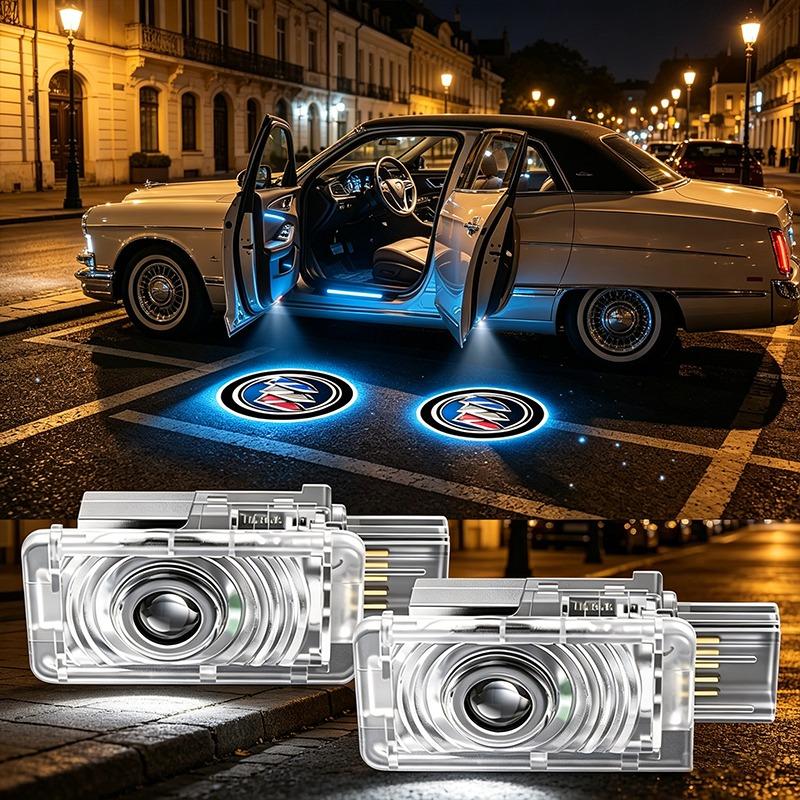 HD LED Добро пожаловать Свет Проекторные Лампы Двери Автомобиля Автоаксессуары Для Buick Regal Lacrosse Avenir Envision Angkola Electra Anthem Cascada Avista Riviera