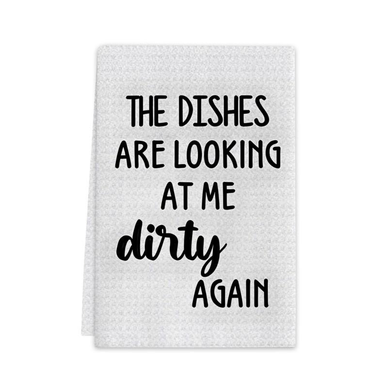 Microfiber Kitchen Towel Dishcloth Cleaning Cloth Washing Dishes Countertop Wiping Non Scratch Absorbent Multi Use Household Utility