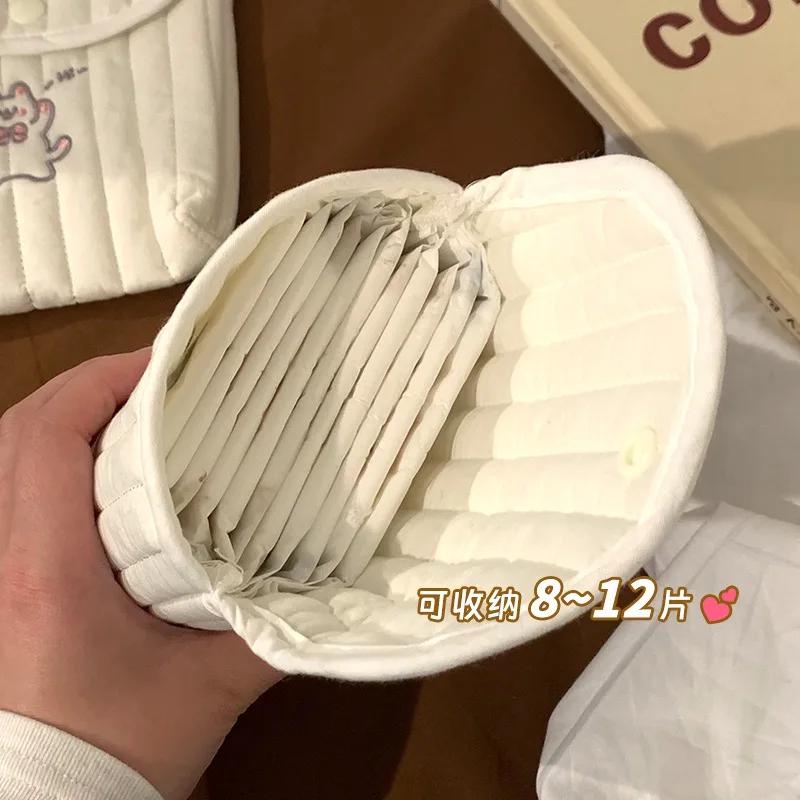 Симпатичные гигиенические салфетки, сумка для хранения менструальных полотенец, портативная мини-сумка для студенческих тампонов, ежемесячная сумка для хранения