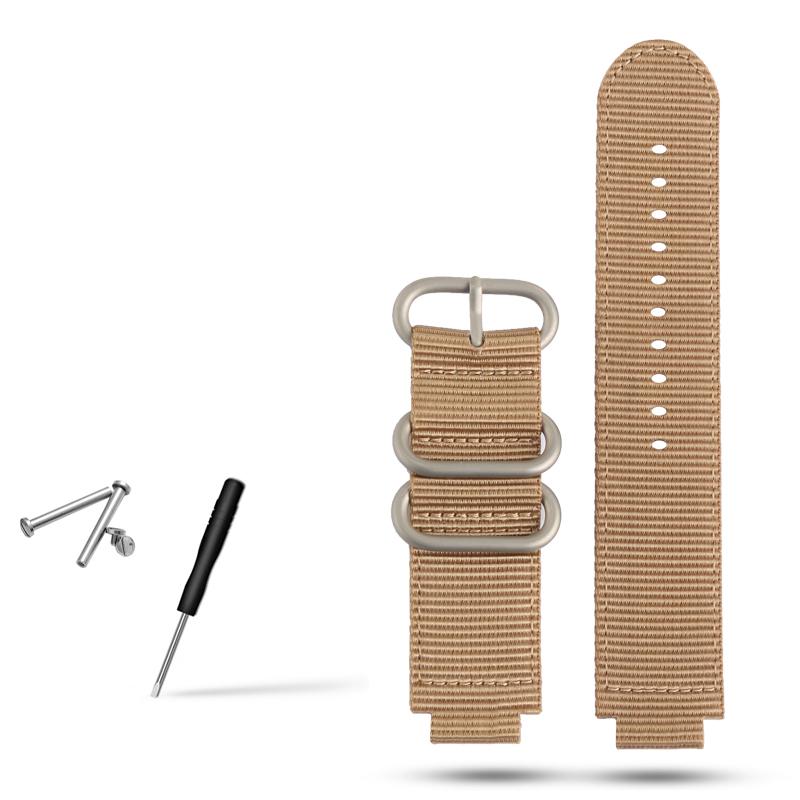 Классический 24*16 мм выпуклый металлический мужской нейлоновый ремешок для часов TIMEX T2N721 T2N720 TW2T76500 TW2T76300 спортивный дышащий холщовый ремешок для часов