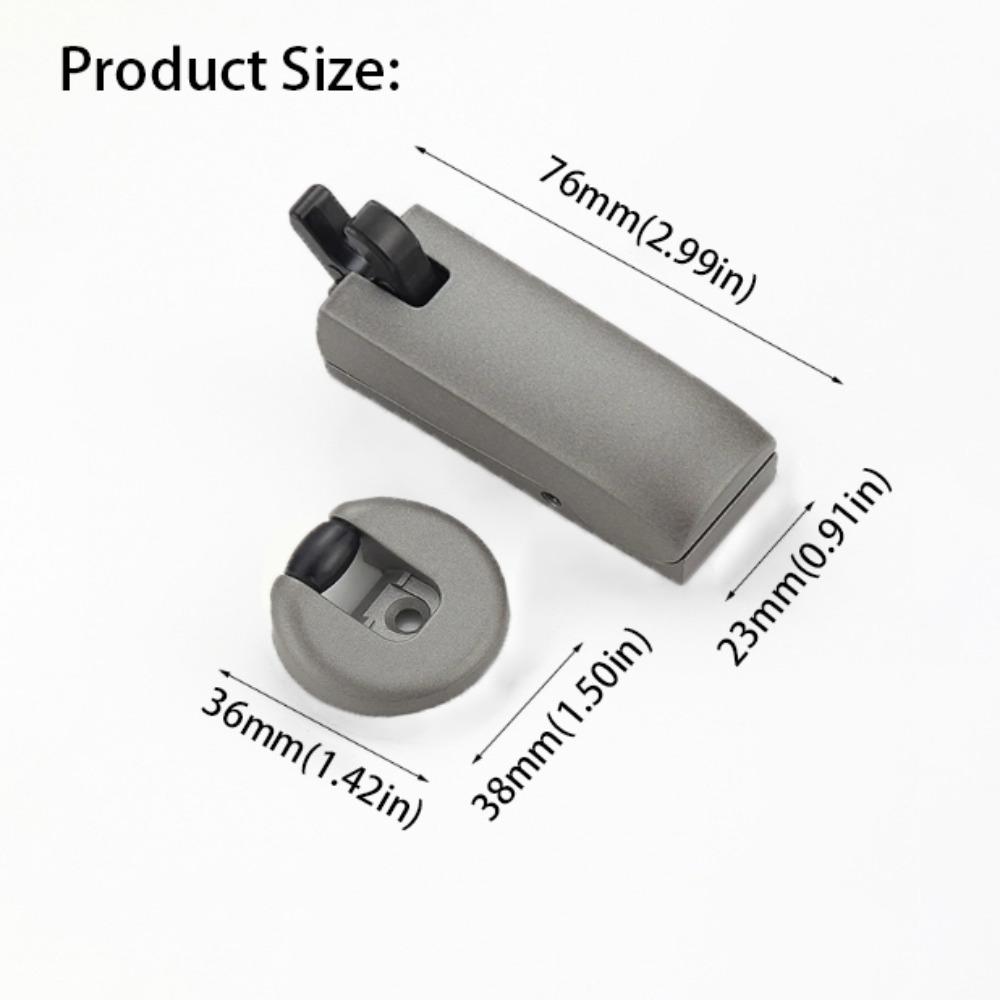 Metal Accessories Silent Door Stop Space Saving Wall Mount Stopper Bathroom