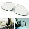2PC Rearview Mirror Glass Heated W/Holder Fit VW Golf GTI Jetta MK5 Passat