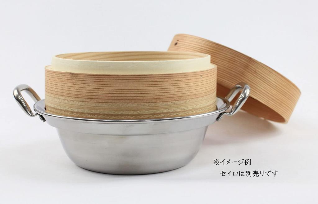 Manyo Japanese made induction compatible stainless steel steamer pot 30cm EX00412