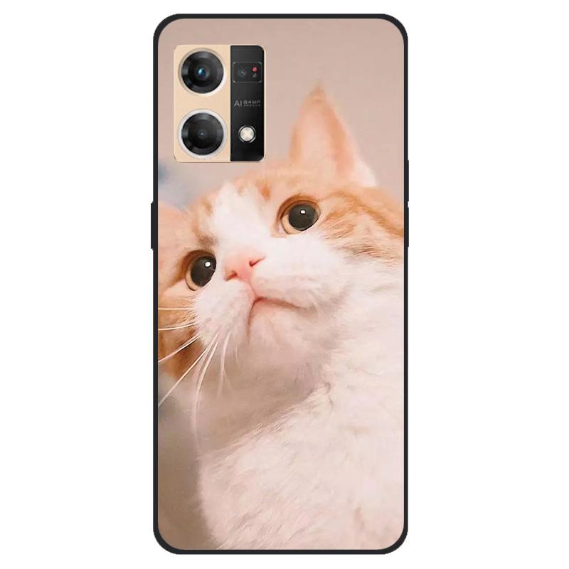 Чехол для Oppo Reno7 4G CPH2363 Ударопрочный Мягкий силикон ТПУ Задняя крышка Для Oppo F21 Pro F21Pro Чехлы для телефонов для Reno 7 4G Милый