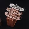 Korean Rhinestone Crown Tiara: Bridal Jewelry Princess Alloy Hairpiece for Evening Party or Birthday