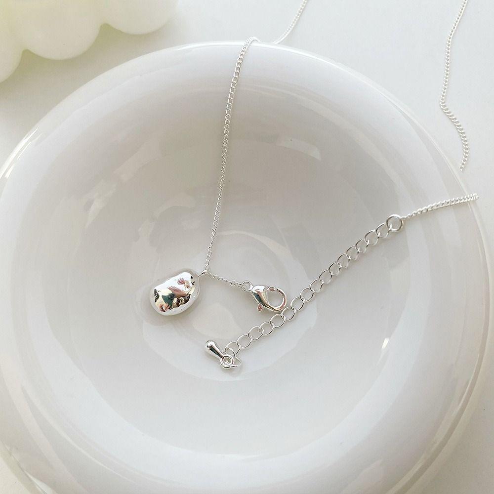Vintage Korean Style Pendant Women Clavicle Necklace Irregular Shell Jewelry Zinc Zinc Alloy Pearl Necklace