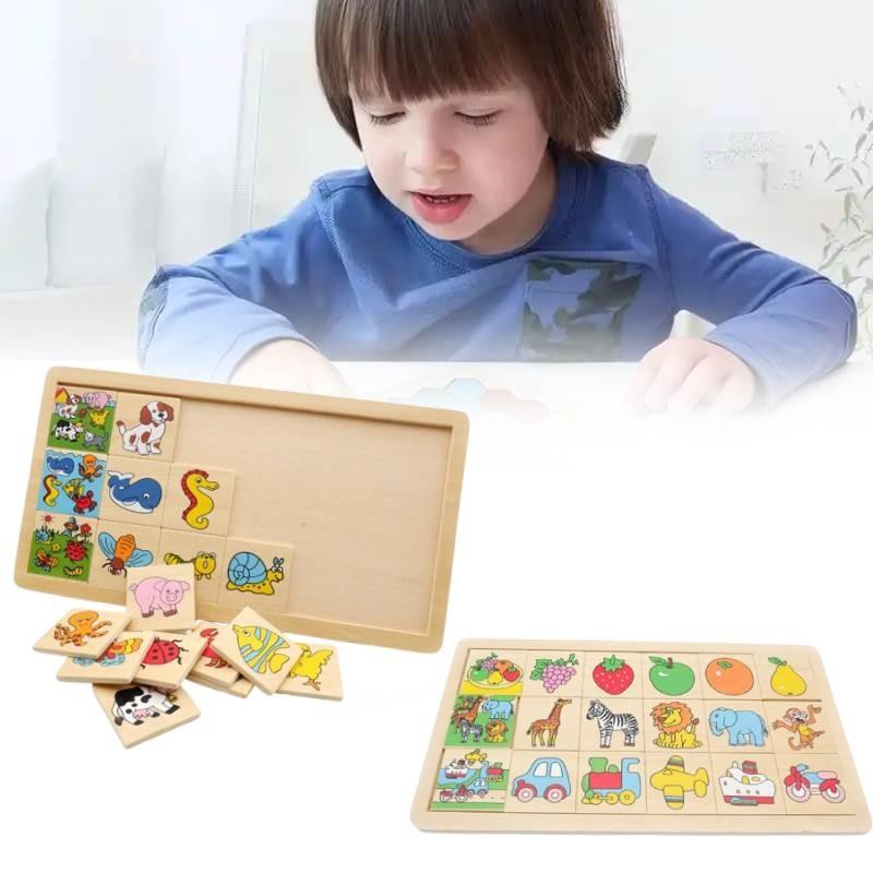 Early Education Puzzle Kids Animal Traffic Fruit Sorting Intelligence Board Game