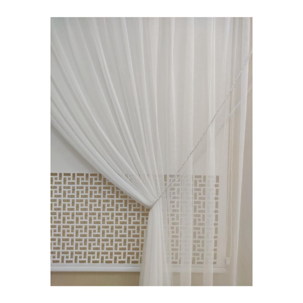 Однокрылый дождь с узором из тонкой льняной текстуры 1-2 редкая плиссированная веревка круизер тюль занавес