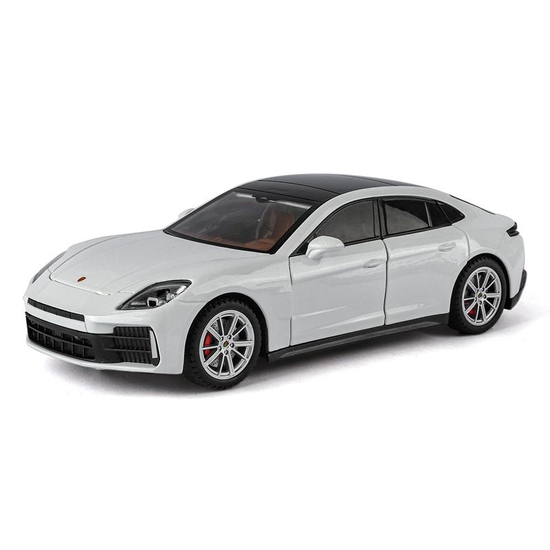 1:24 модели автомобилей Porsche Panamera из сплава, коллекционные модели с открывающимися дверями, звуком и светом, украшения для суперкаров