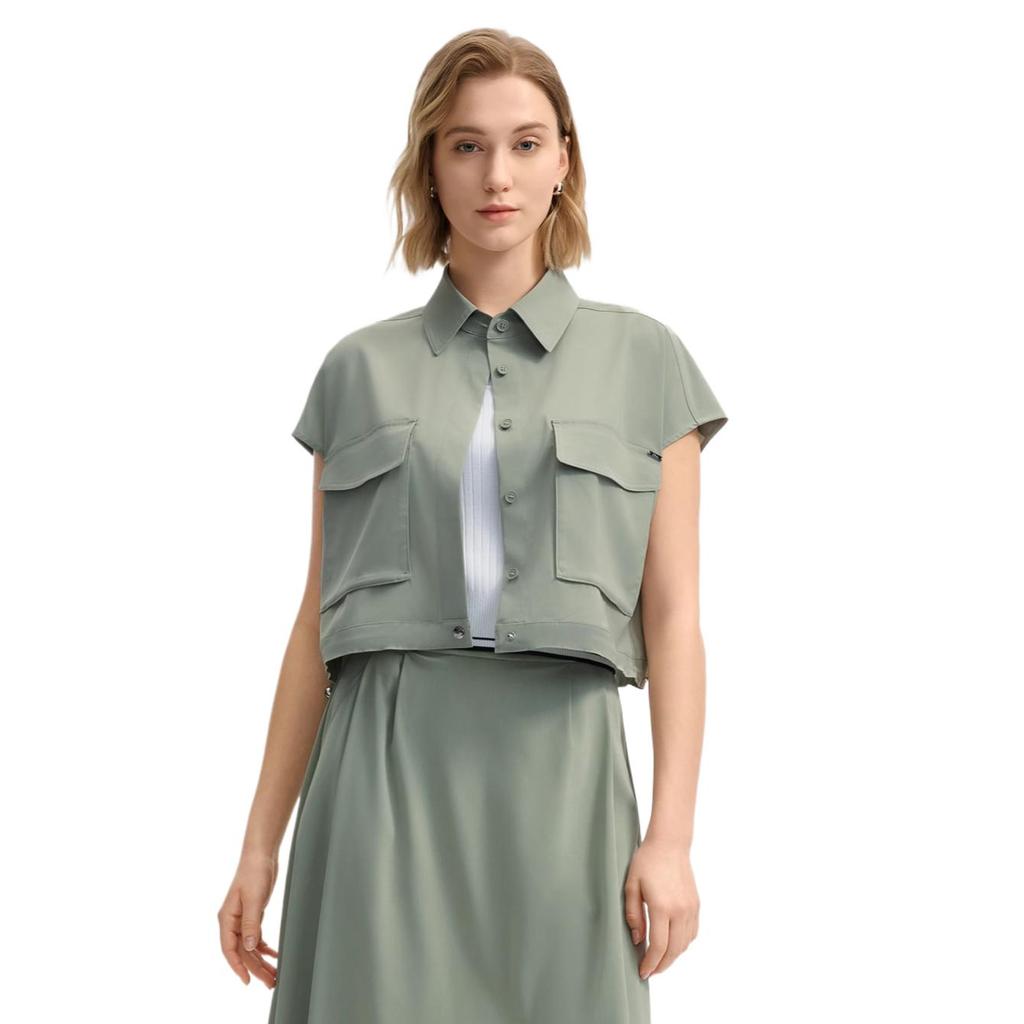 Fila Модный Универсальный Мягкий Однотонный Жилет Женские жилеты Аква F11W523705F-TQ