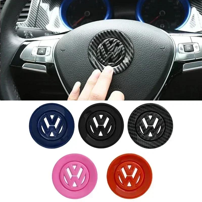 Новая 3D полая ABS наклейка-эмблема на центр руля автомобиля для Volkswagen Passat MK6 MK7 CC Polo Golf Jetta Beetle Polo