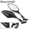 For MT09 MT07 Motorcycle Mirrors Rear View Side Mirrors 10MM Black Universal Compatible with Street Dirt Bike Quad Scooter