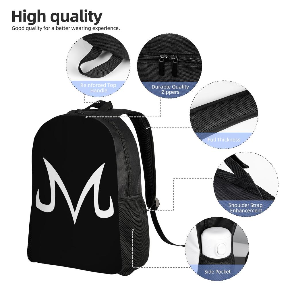 Dragon Ball Majin Buu Backpack for Men Women Teenage Student Business Daypack  Laptop Canvas Bags Outdoor