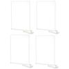 2/4/6Pcs Clear Acrylic Shelf Dividers Organizer Shoes Clothes Purses Blankets Closet Separators for Bedroom