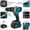 Brushless 13mm Dual Speed Rechargeable Drill Set with Lithium Battery