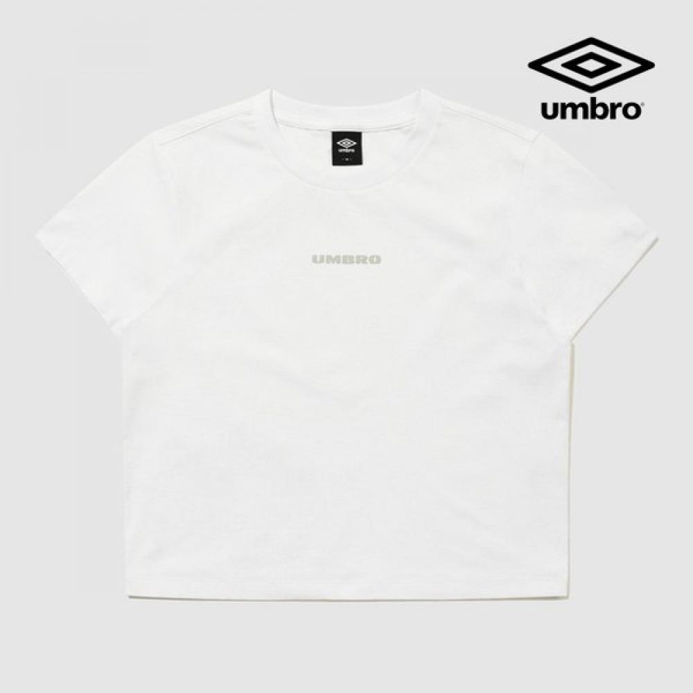 Umbro FreSh Women S LeTTering Crop ShorT Sleeve T ShirT ur122SrS11 whT