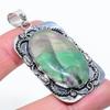 Зеленый Флюорит Драгоценный камень Ручной работы Серебро 925 пробы Ювелирное украшение Подвеска 2,40" P9y30