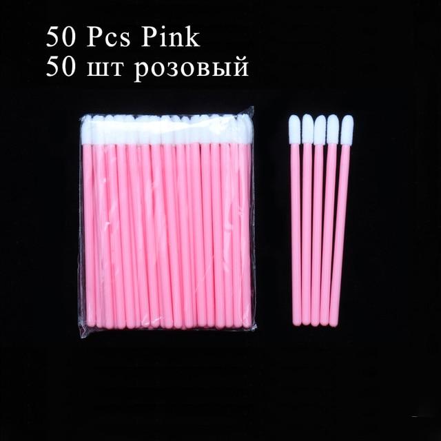 50/100pcs Disposable Makeup Lip Brush Lipstick Mascara Wands Applicators Eyelash Eyeshadow Lip Gloss Brushes Cosmetic Tools
