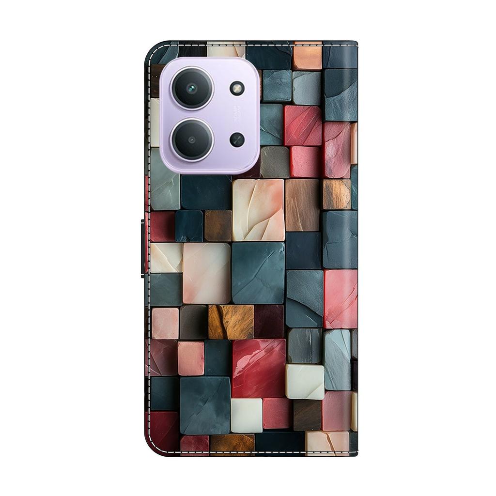 Wallet Case For Xiaomi Redmi 15C 5G (EU) (173mm) / 15C 4G (EU) (173mm) / Poco C85 4G (173mm) Foldable Stand Pattern Printing Leather Flip Phone Cover