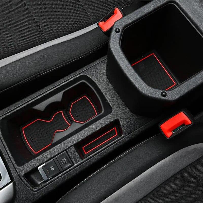 Для Volkswagen/Vw T-ROC T ROC TROC 2017 2018 подкладка для внутренних ворот, нескользящий коврик для чашки, противоскользящий коврик с дверной канавкой, 14 шт.