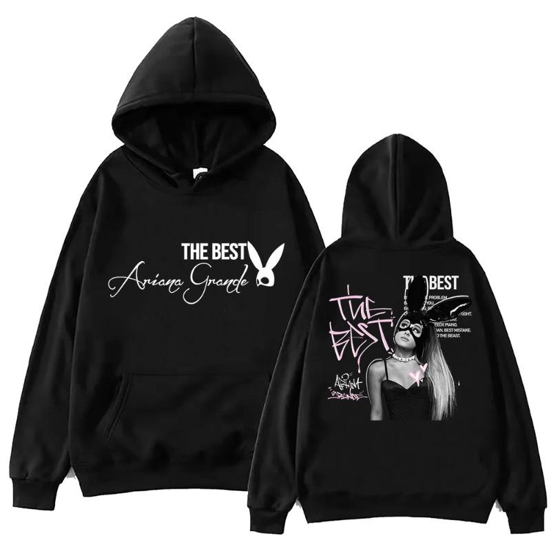 Ariana Grande Men's and Women's Hoodies, Harajuku Hip-hop Pullovers, Hoodies, Sweatshirts, Fashionable Women's Streetwear
