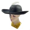Pirate Hat Novelty for Adults,Dress up,Buccaneer Tricorn with Feather Cosplay Halloween
