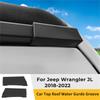 Car Top Roof Rain Gutter Extensions for Jeep Wrangler