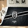PAOK Print Flannel Blanket High Quality Warm Comfortable Cover for All Seasons Perfect for Gifts Home Decor