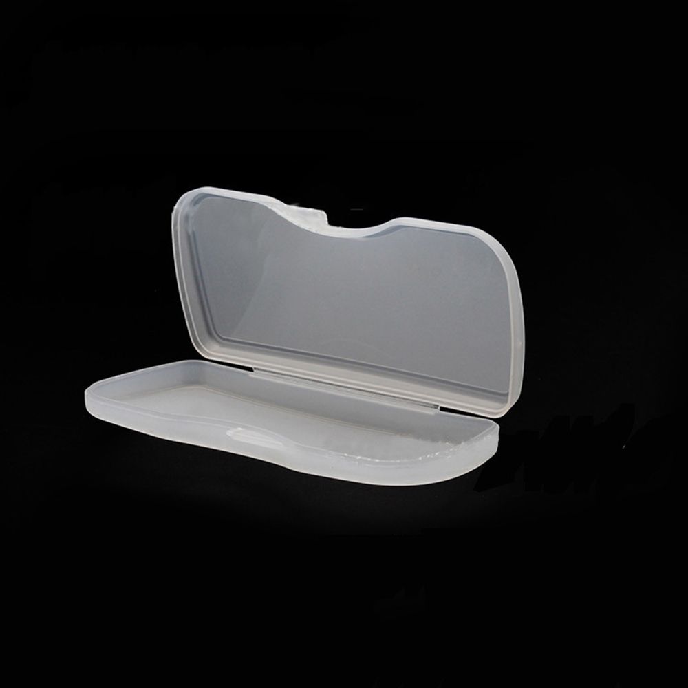 Portable Matte Transparent White Glasses Case Hard Box Eyewear Accessories Clip