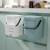 5L Trash Can Kitchen Hanging Trash Basket Sealed Trash Can with Lid Household Kitchen Waste Trash Can