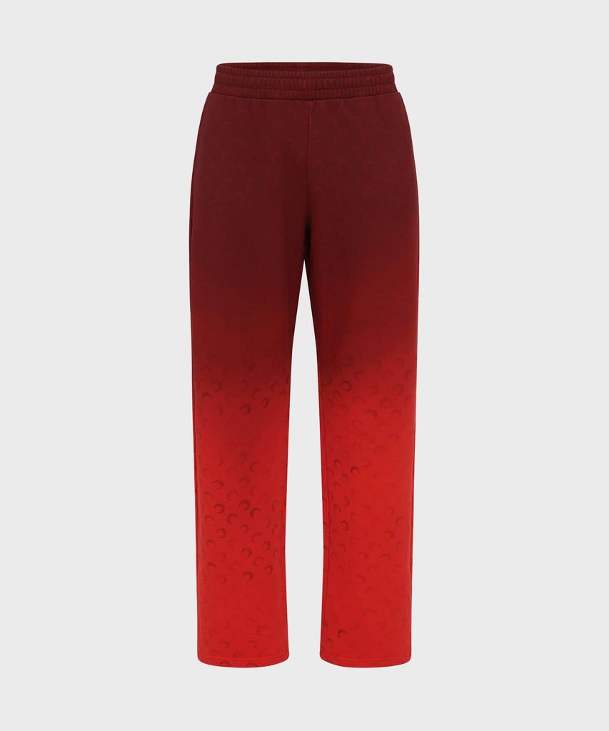 MARINE SERRE (U) Moon Faded Fleece Sweatpants Red Moon Faded Fleece Sweatpants Rd10 Red