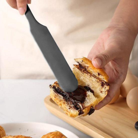 Silicone Jar Spatula Heat-Resistant Jam Spreader Cake Cream Butter Scraper Kitchen Baking Scraper for Jams Butter Frosting