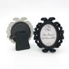 4Pcs Vintage Baroque Oval Photo Frame Mini Resin Picture Display Frame Home