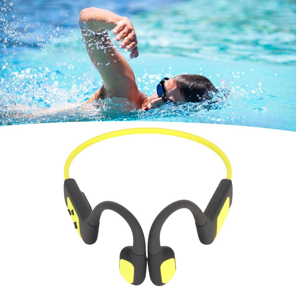 Open r Hdset 32GB Bone Conduction Swimming Diving Sport Hdphones IPX8 Waterproof Wireless rphone