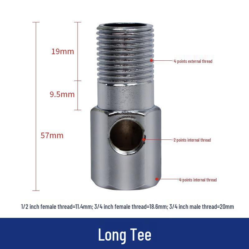 Входной тройниковый шаровой кран Разъемный/Цельный 4-контактный к 2-контактному к 3-контактному клапан, Полностью медный переключатель для аппаратов чистой воды
