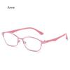 Women Anti-blue Light Reading Glasses Pink Purple Full Frame Presbyopia Computer Glasses Prescription Eyewear Diopter 0 To +4.0
